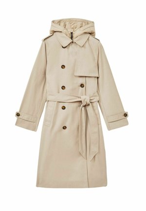 Reiss DOUBLE BREASTED HOODED - Trenssi - stone