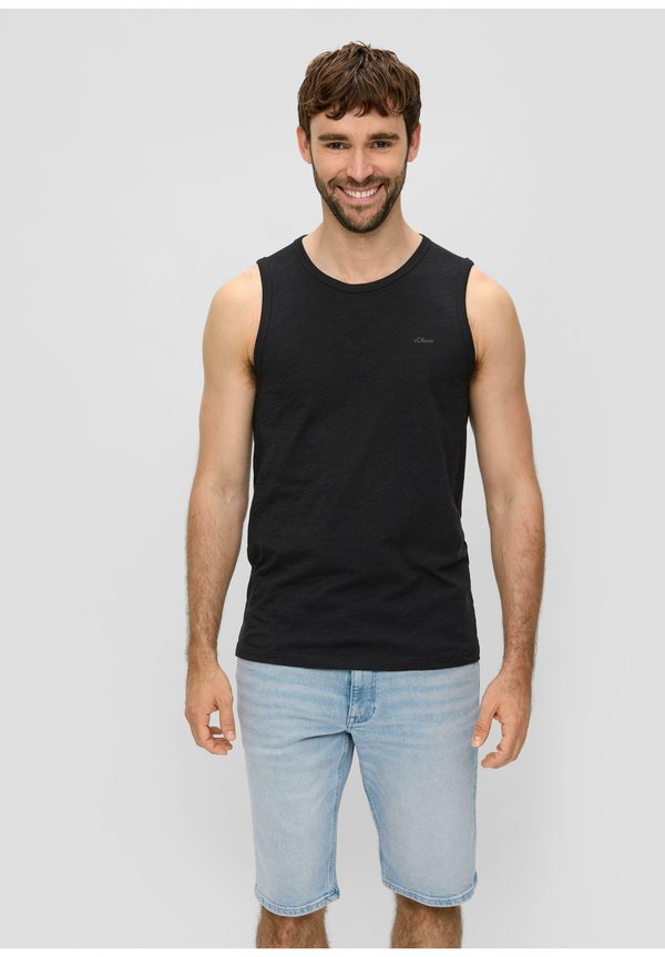 ÄRMELLOSES - Top - schwarz