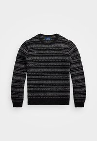 FAIR ISLE WOOL SWEATER - Džemper - charcoal combo