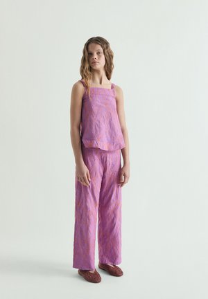 Scalpers, SCALPERS FUNNY EMB TOP GIRLS - Top - lilac