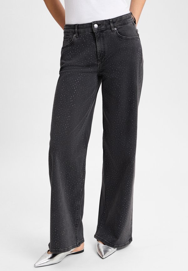 Flared Jeans - schwarz