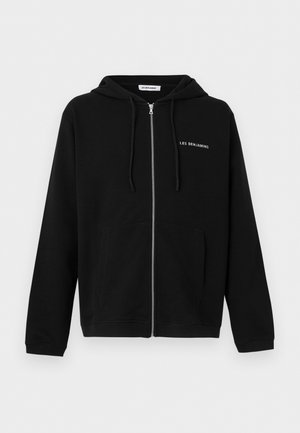 UNISEX - Cipzáras pulóver - black