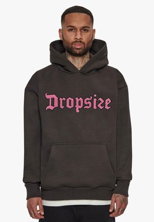 HEAVY FROTTEE - Kapuzenpullover - washedblack