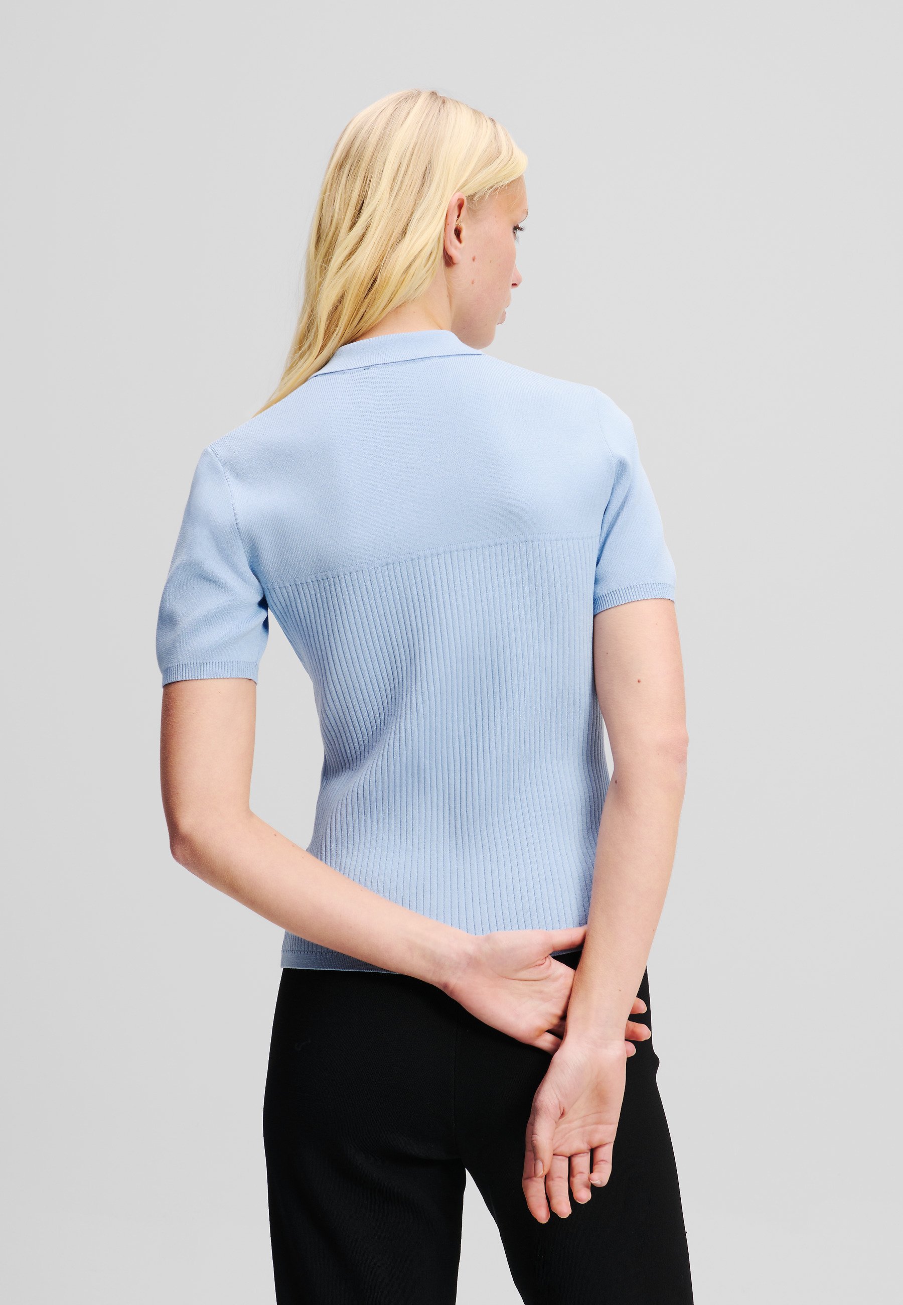 売れ筋商品|||ラルフローレン Tシャツ レディース トップス NATRISSA POINTELLE KNIT COTTON BLEND POLO SWEATER - Polo shirt - aqua pearl Lauren Ralph Lauren NATRISSA POINTELLE KNIT COTTON BLEND