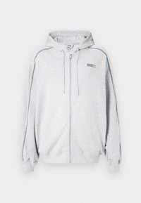Puma OVERSIZED FULL ZIP HOODIE - Majica s kapuljačom i patentnim zatvaračem - flat light gray heather