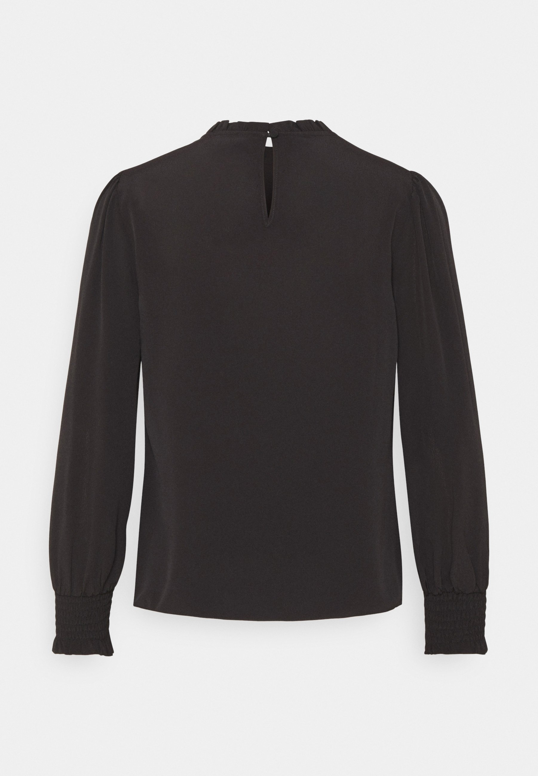 shirred pullover blouse