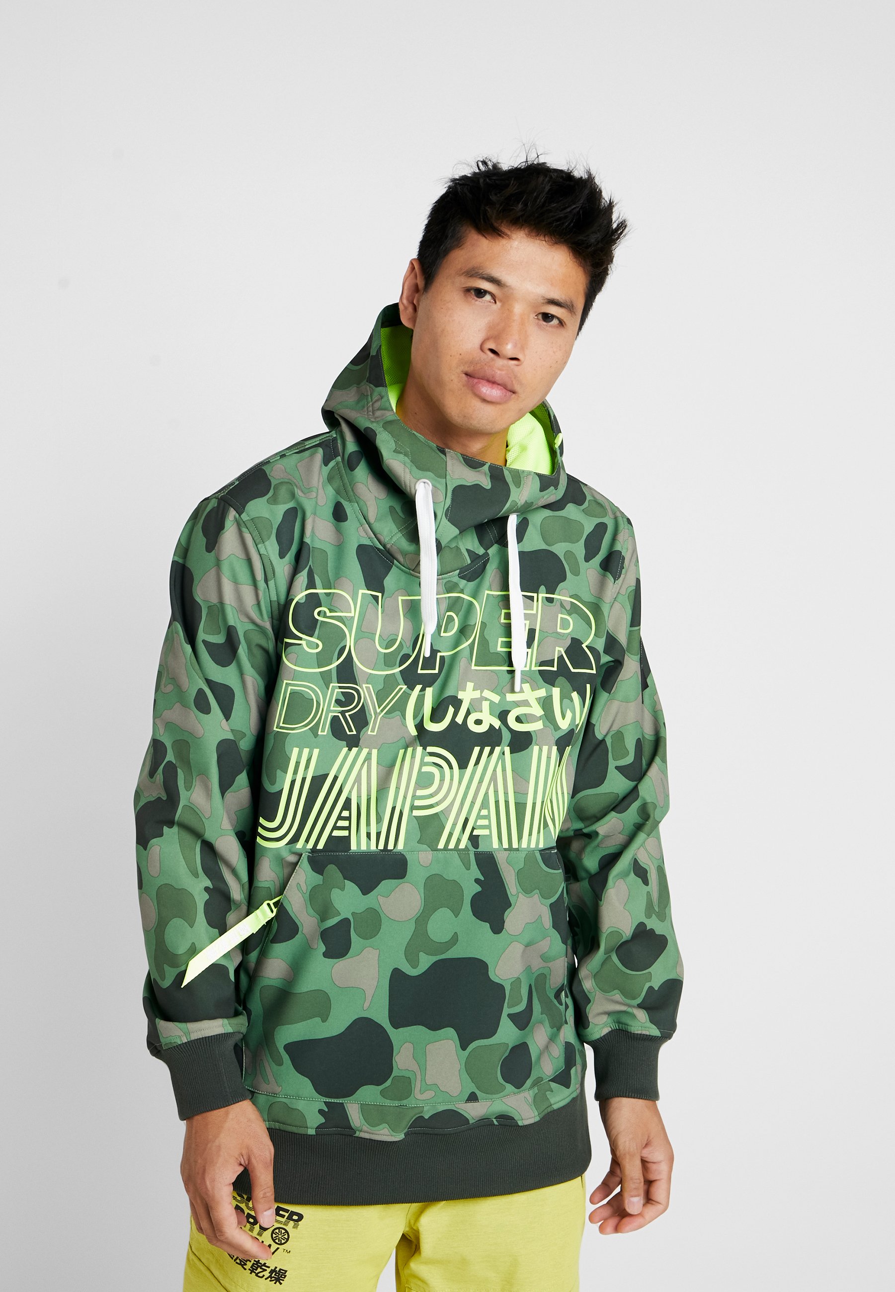 Superdry SNOW TECH HOOD Softshelljakke greenblack Superdry Snow Tech Hood