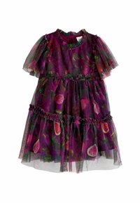 Next PRINTED PARTY - REGULAR FIT - Juhlamekko - plum purple