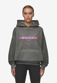 Pegador LUI SPRAYED OVERSIZED - Sportinis megztinis - oil dyed deep grey