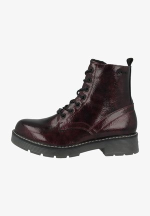 TOM TAILOR, Bottines à lacets - red