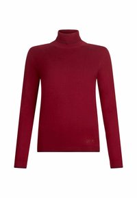 POLO-NECK WITH DETAILS - Svetrík - red