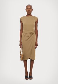 Lauren Ralph Lauren ATALIE SHORT SLEEVE DAY DRESS - Kotelomekko - honey tan