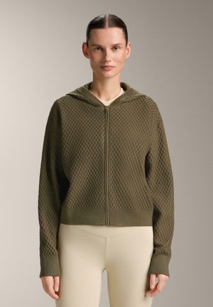 STRUCTURED HOODED - Gilet - khaki