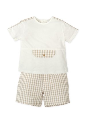 Tutto Piccolo CONJUNTO 2 PZAS - Camiseta estampada - arena