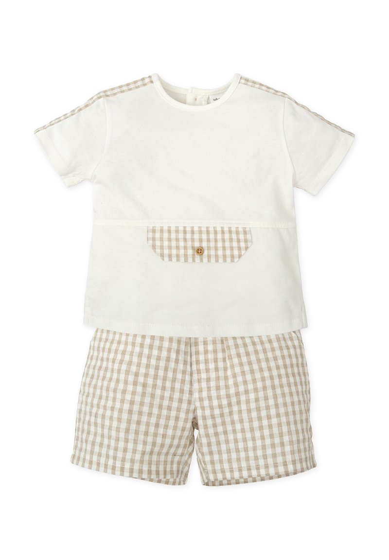 Tutto Piccolo CONJUNTO 2 PZAS - Camiseta estampada - arena