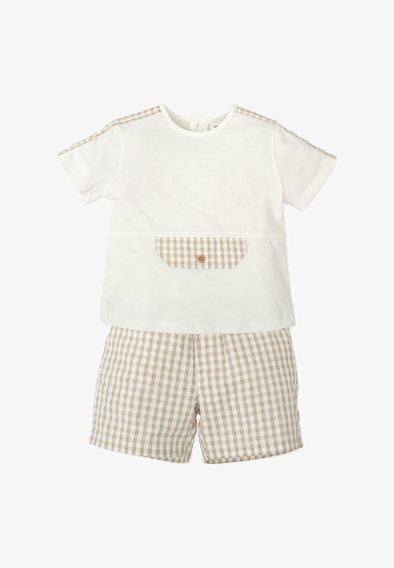 Tutto Piccolo CONJUNTO 2 PZAS - Camiseta estampada - arena