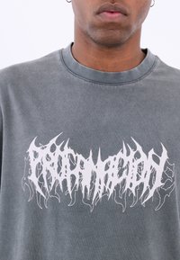 YOURTURN UNISEX - Ilgarankovis viršutinės dalies drabužis - black washed