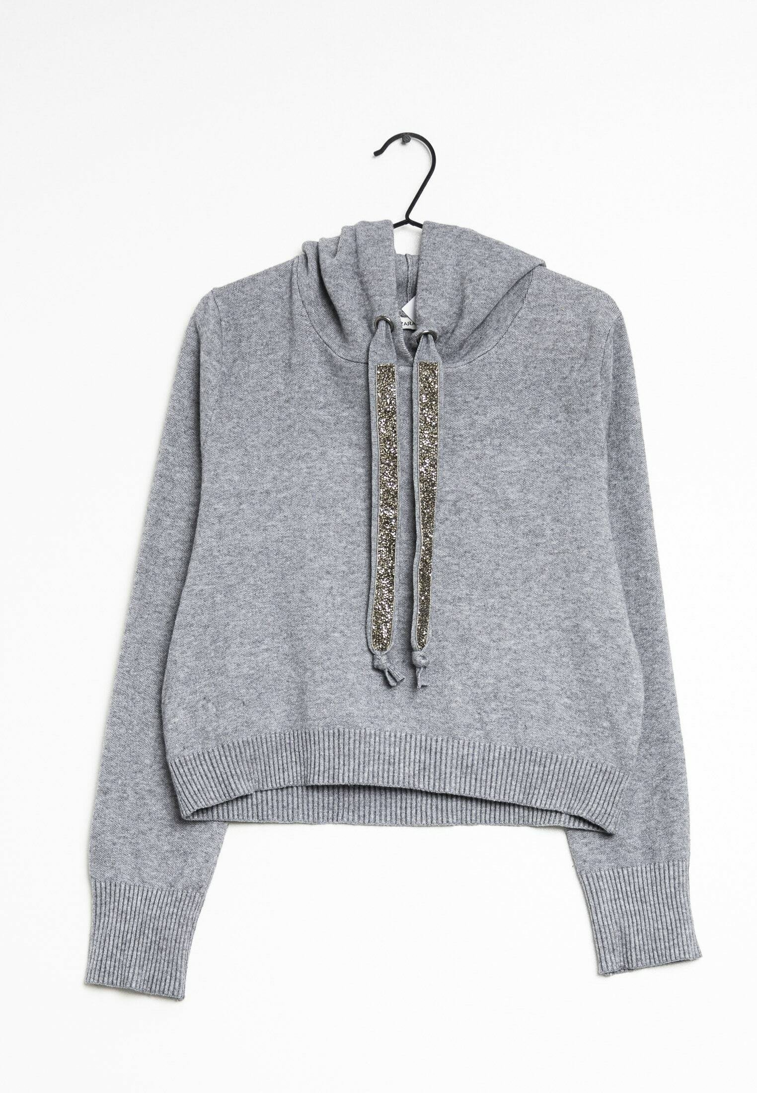 Zara Sweat à capuche grey/gris (Seconde main) ZALANDO