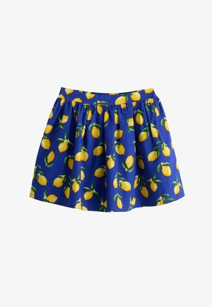 Next, REGULAR FIT - PULLON SKIRT - A-snit nederdel - blue lemon print