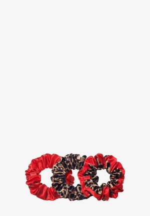 SILKE HAIR SCRUNCHIES  - Hair styling accessory - leopard red