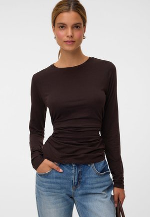 Vero Moda, VMAVA SARAH LS TOP JRS NOOS - Блуза с дълги ръкави - chocolate torte