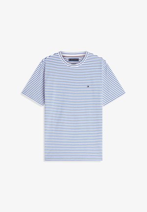 Tommy Hilfiger, SEASONAL FIT TEE CORE ESSENTIALS - T-shirts print - white/regal blue