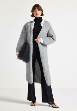 LONG  - Cardigan - grey melange