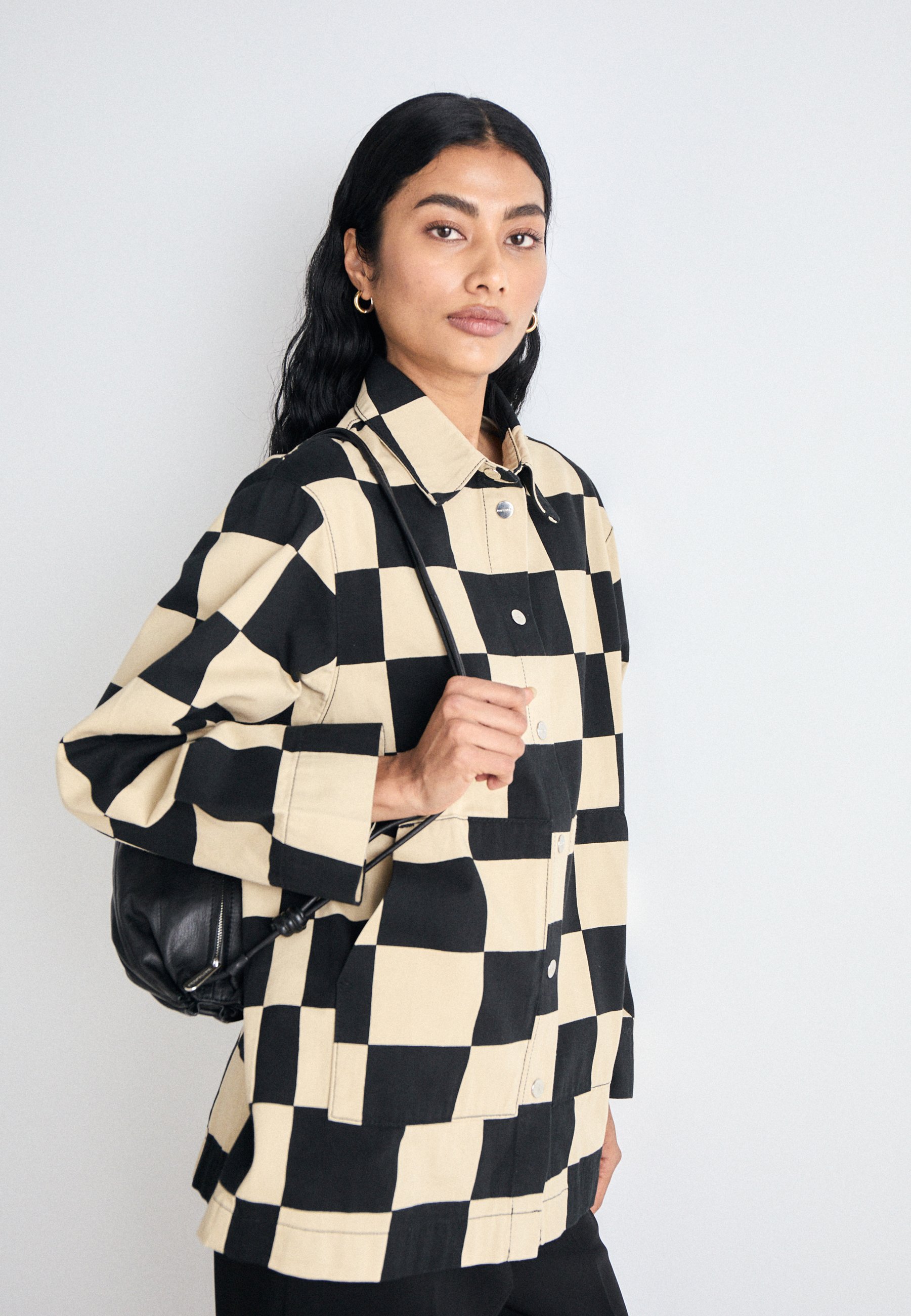 Marimekko POTENSSI KUKKO JA KANA - Tunn jacka - beige/black