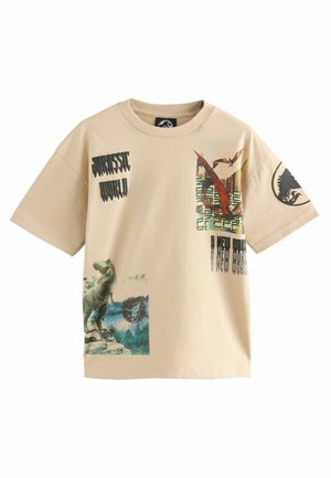 REGULAR FIT  - Print T-shirt - stone