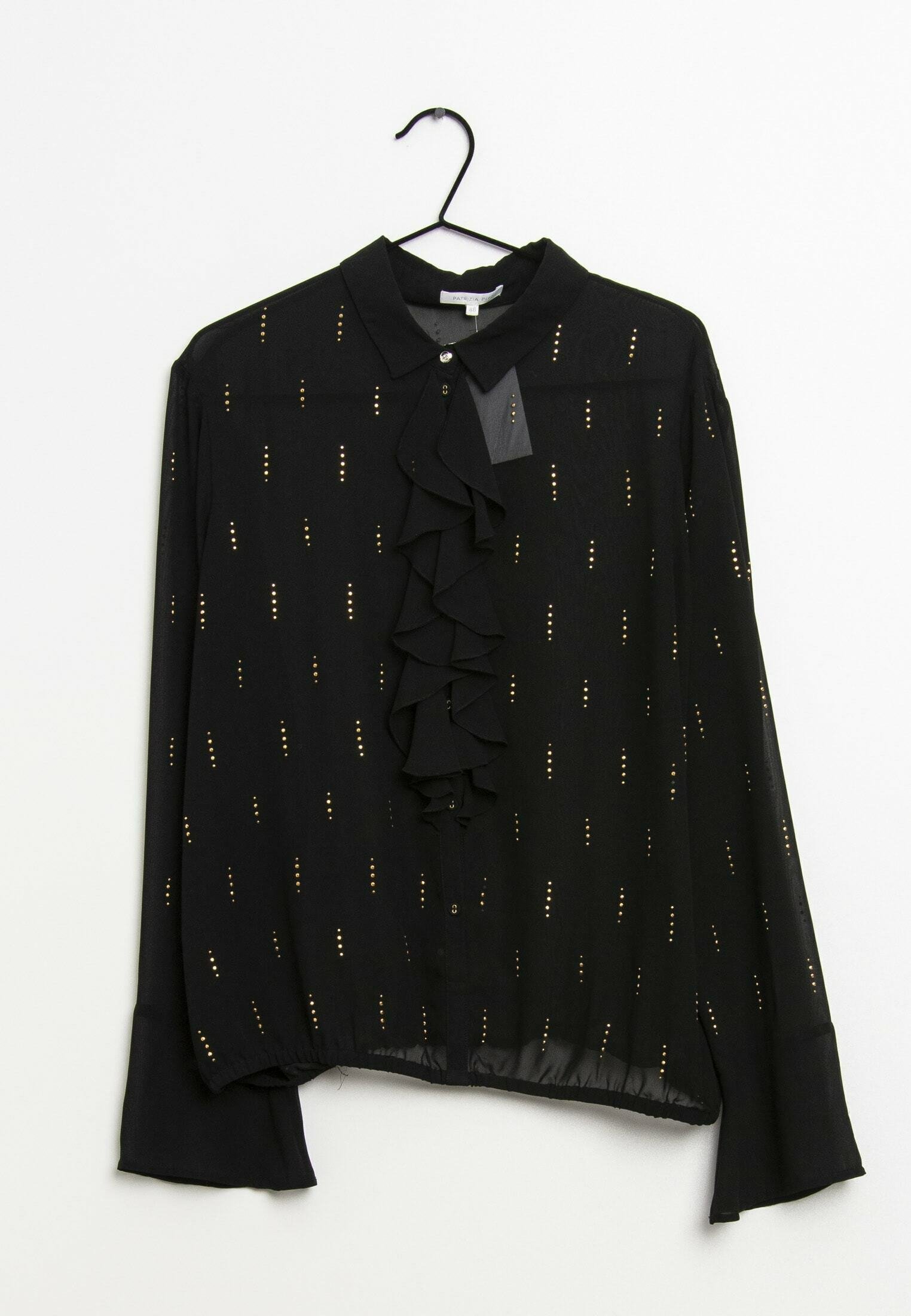 Patrizia Pepe Blouse - black/zwart - (Pre-owned) - Zalando.nl