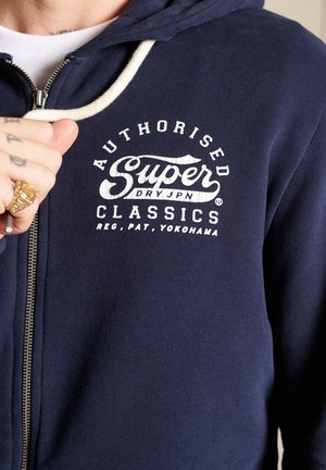 SCRIPT STYLE COLLEGE - Mikina na zip - nautical navy
