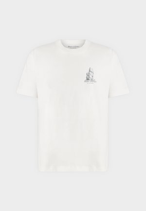 Marc O'Polo, SHORTSLEEVE - T-Shirt print - silky white