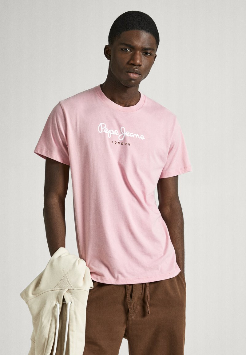 Pepe Jeans EGGO - Marškinėliai su spaudiniu - ash rose pink