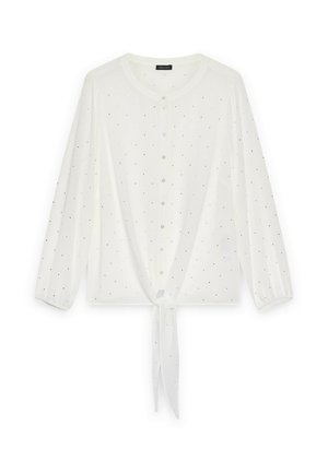 Fiorella Rubino, CAMICIA CON PUNTI LUCE - Bluse - bianco