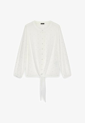 Fiorella Rubino, CAMICIA CON PUNTI LUCE - Bluse - bianco