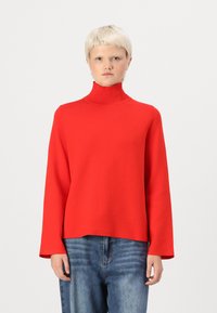 Object OBJREYNARD SQUARE SLEEVE NOOS - Strikkegenser - flame scarlet