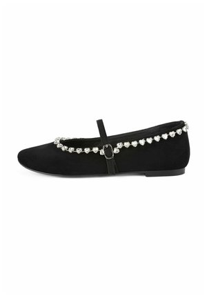 LOVE AFFAIR - Ankle strap ballet pumps - black