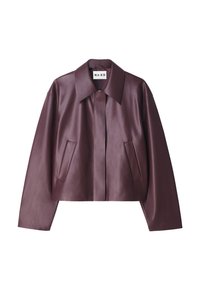 Kunstnahast jakk - burgundy
