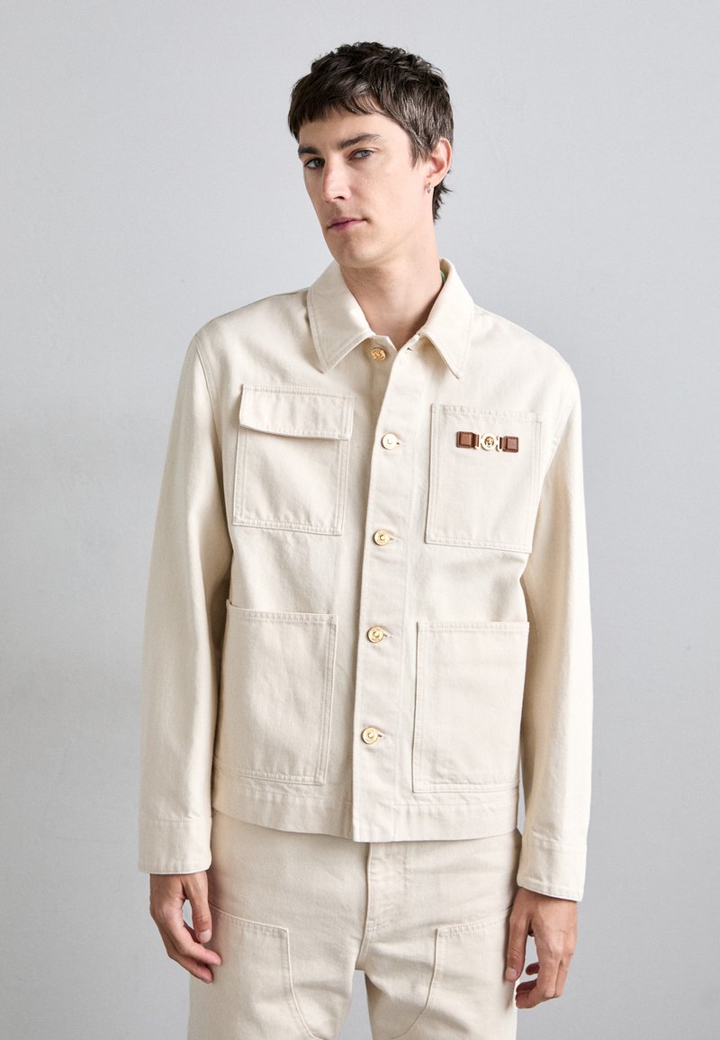 Versace BLOUSON - Denim jacket - ecru