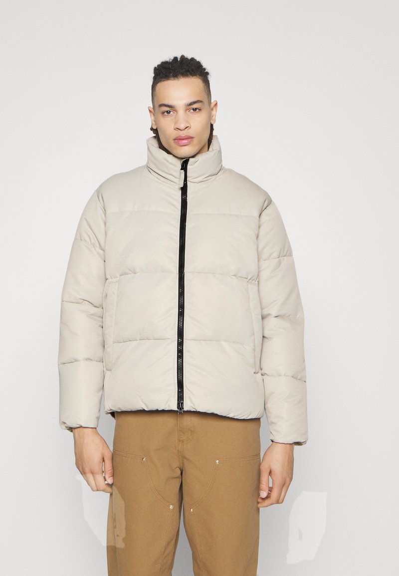 Abercrombie & Fitch HEAVY PUFFER Winter jacket dove/offwhite