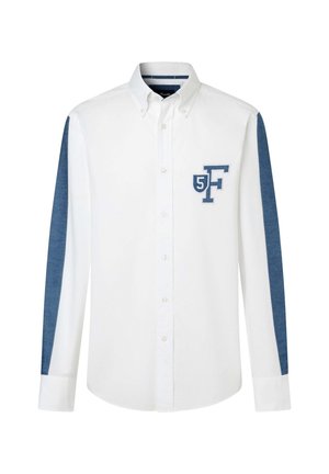 Façonnable, FAÇONNABLE SHIRT CL BD PATCH SL STP - Shirt - white