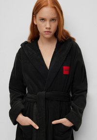 HUGO HOODED GOWN - Accappatoio - black one