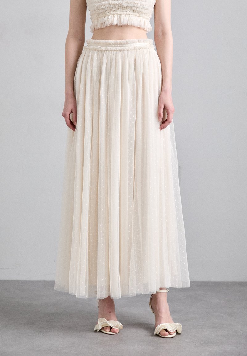 Needle & Thread KISSES ANKLE SKIRT - Jupe longue - cream