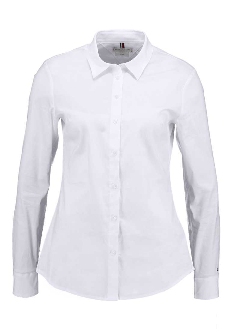 Tommy Hilfiger HERITAGE SLIM FIT - Button-down blouse - classic white/white  - Zalando.co.uk