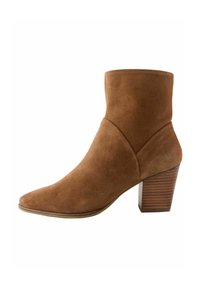Next Kotníkové boty - tan brown suede