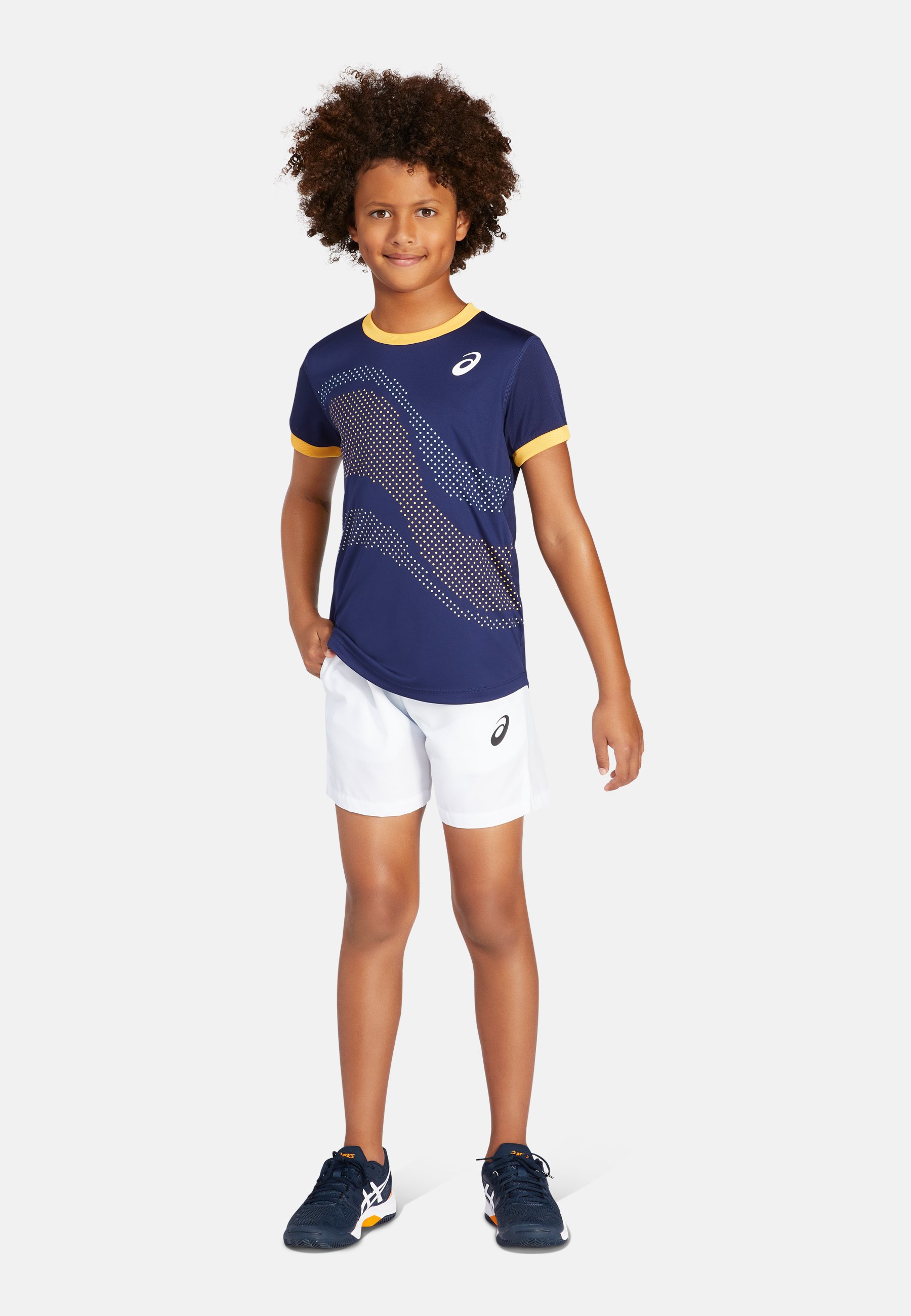 ASICS TENNIS B SHORT - Pantaloncini sportivi - brilliant white/bianco -  Zalando.it