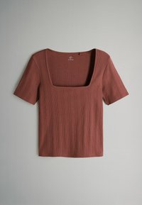 REGULAR FIT - 4 PACK SQUARE NECK - T-shirt basique - black brown neutral white