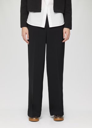 WIDE MIT ELASTISCHEM BUND - Trousers - schwarz