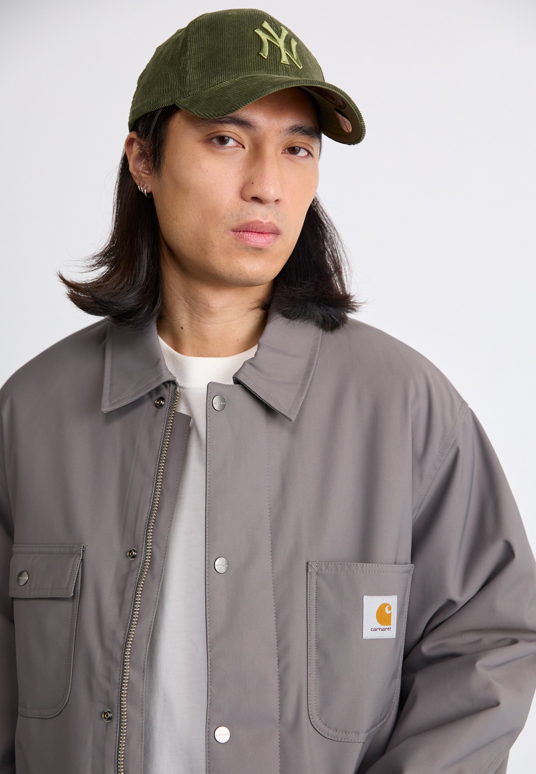 Carhartt WIP LEROY CHORE - Short coat - porphyry/grey - Zalando.co.uk
