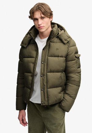 Superdry & Co, SUPERDRY PREMIUM RIPSTOP PUFFER JACKET.. - Winterjacke - washed khaki